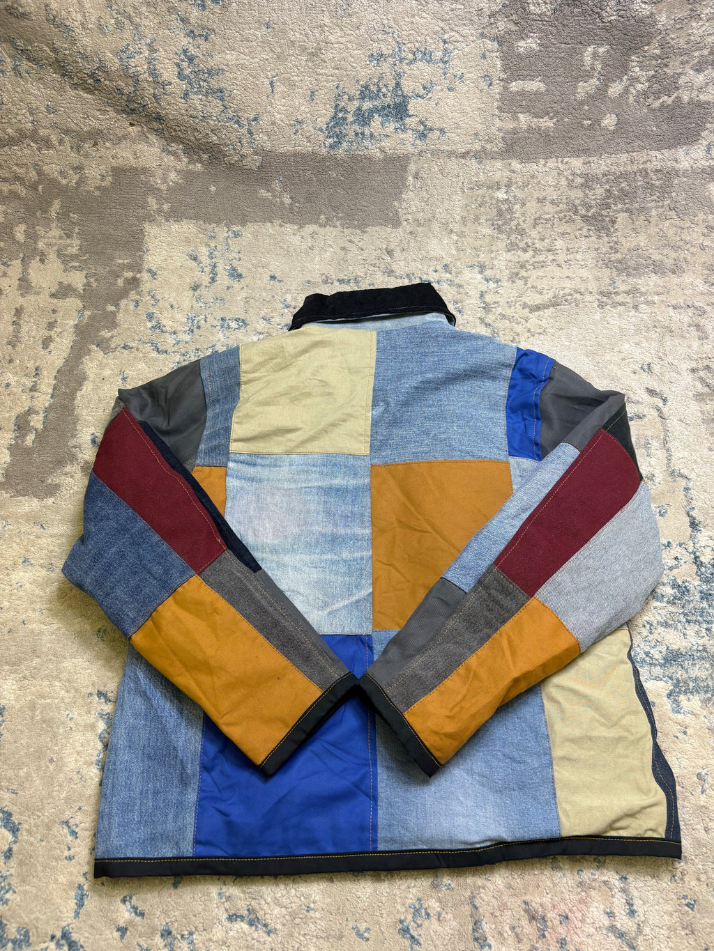 Carhartt Patchwork Jacket – Reworked Multi Panel Workwear Coat (Denim / Canvas)